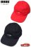 画像1: 「ILL180°」COTTON CAP イルワンエイティ 刺繍ロゴキャップ ILL251-57BC [レッド・ブラック] (1)