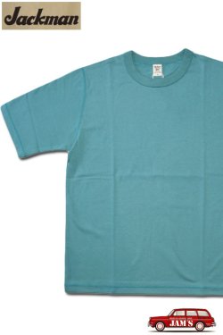 画像1: 「Jackman」Grace Cotton T-Shirt ジャックマン グレースコットン Tシャツ JM5440 [エメラルド]