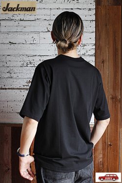 画像8: 「Jackman」Grace Cotton T-Shirt ジャックマン グレースコットン Tシャツ JM5440 [ブラック]