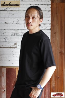 画像7: 「Jackman」Grace Cotton T-Shirt ジャックマン グレースコットン Tシャツ JM5440 [ブラック]