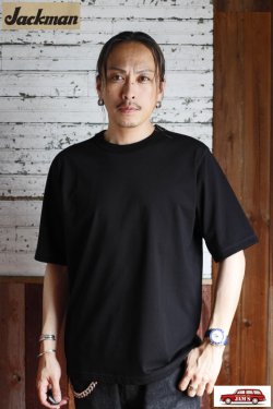 画像6: 「Jackman」Grace Cotton T-Shirt ジャックマン グレースコットン Tシャツ JM5440 [ブラック]