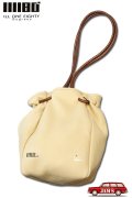 「ILL180°」DEER SKIN DRAWSTRING BAG イルワンエイティ ディアスキン ドローストリング バッグ 巾着 ILL252-42D [ナチュラル]