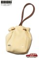 「ILL180°」DEER SKIN DRAWSTRING BAG イルワンエイティ ディアスキン ドローストリング バッグ 巾着 ILL252-42D [ナチュラル]