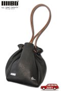 「ILL180°」DEER SKIN DRAWSTRING BAG イルワンエイティ ディアスキン ドローストリング バッグ 巾着 ILL252-42D [ブラック]
