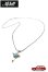 画像1: 「Mt.hill」Cross Bottony Necklace TQ & Silver Ball Long Chain 70cm マウントヒル クロスボトニーネックレス シルバーチェーン フォックスターコイズ [250802-1] (1)