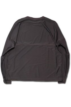 画像6: 「Sugar & Co.」Ice Long Sleeve Tee シュガーアンドカンパニー アイスロングスリーブTシャツ 接触冷感アイズカット [ダークブラウン]