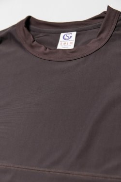 画像2: 「Sugar & Co.」Ice Long Sleeve Tee シュガーアンドカンパニー アイスロングスリーブTシャツ 接触冷感アイズカット [ダークブラウン]