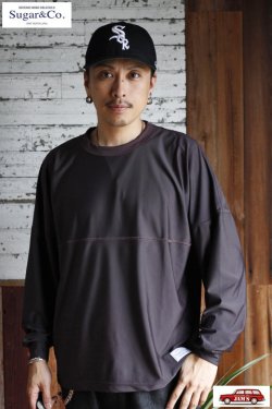 画像7: 「Sugar & Co.」Ice Long Sleeve Tee シュガーアンドカンパニー アイスロングスリーブTシャツ 接触冷感アイズカット [ダークブラウン]