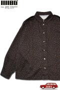 「ILL180°」LEOPARD PLEAT SHIRT イルワンエイティ レオパード プリーツ チェック ライトネルシャツ ILL252-21 [ベージュ]