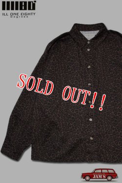 画像1: 「ILL180°」LEOPARD PLEAT SHIRT イルワンエイティ レオパード プリーツ シャツ ILL252-21 [ベージュ]