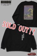 「ILL180°」AMERICAN WAVE SWEAT SHIRT (LOOSE FIT) イルワンエイティ アメリカンウェーブ スウェットシャツ （ルーズフィット） ILL252-15B [ブラック]