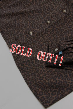 画像4: 「ILL180°」LEOPARD PLEAT SHIRT イルワンエイティ レオパード プリーツ シャツ ILL252-21 [ベージュ]