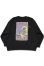 画像4: 「ILL180°」AMERICAN WAVE SWEAT SHIRT (LOOSE FIT) イルワンエイティ アメリカンウェーブ スウェットシャツ （ルーズフィット） ILL252-15B [ブラック]