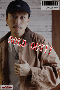 画像12: 「ILL180°」CLEVELAND JACKET イルワンエイティ クリーブランド ジャケット ライトダック生地 ILL252-24 [ブラウン]