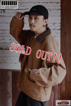 画像10: 「ILL180°」CLEVELAND JACKET イルワンエイティ クリーブランド ジャケット ライトダック生地 ILL252-24 [ブラウン]