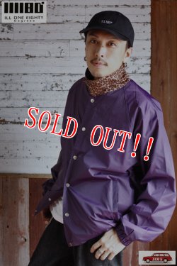 画像10: 「ILL180°」GRIFFIN JACKET イルワンエイティ グリフィンジャケット コーチジャケット ILL252-31 [パープル]