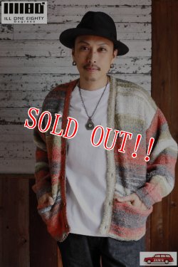 画像6: 「ILL180°」GRAND CANYON CARDIGAN イルワンエイティ グランドキャニオン ニットカーディガン ILL-252-19 [サンセット（夕暮れ）]