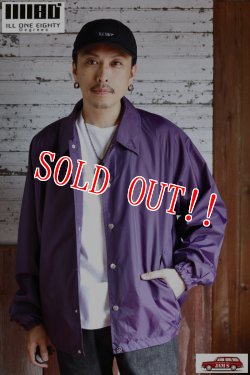 画像8: 「ILL180°」GRIFFIN JACKET イルワンエイティ グリフィンジャケット コーチジャケット ILL252-31 [パープル]