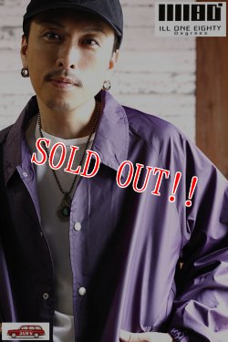 画像12: 「ILL180°」GRIFFIN JACKET イルワンエイティ グリフィンジャケット コーチジャケット ILL252-31 [パープル]