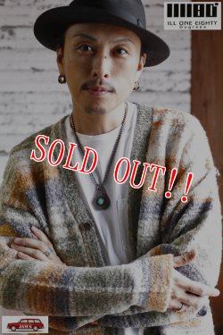 画像9: 「ILL180°」GRAND CANYON CARDIGAN イルワンエイティ グランドキャニオン ニットカーディガン ILL-252-19 [ドーン（夜明け）]