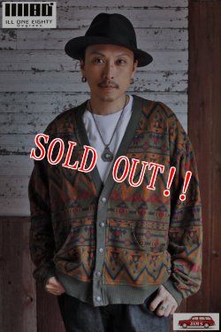 画像11: 「ILL180°」BEACON SWEAT CARDIGAN イルワンエイティ ビーコン スウェットカーディガン ILL-252-11 [オリーブグリーン]