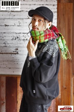 画像8: 「ILL180°」PLAID STOLE イルワンエイティ プレイド チェック ストール ILL252-39 [グリーン]