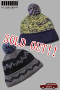 「ILL180°」HAND KNIT SKI CAP イルワンエイティ ハンドニット スキーキャップ ILL252-40 [ブラック・2トーン]
