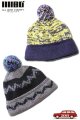 「ILL180°」HAND KNIT SKI CAP イルワンエイティ ハンドニット スキーキャップ ILL252-40 [ブラック・2トーン]