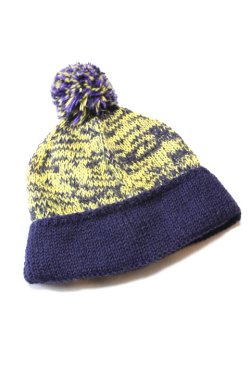 画像9: 「ILL180°」HAND KNIT SKI CAP イルワンエイティ ハンドニット スキーキャップ ILL252-40 [ブラック・2トーン]