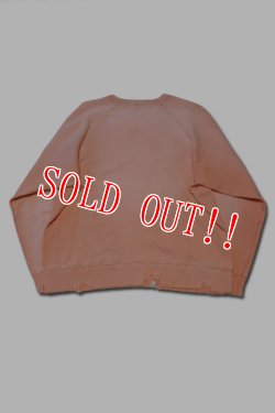 画像5: [2025年限定]「FULLCOUNT」Fading Raglan Sleeve Sweatshirt フルカウント フェーディング ラグランスリーブ スウェット ダメージ加工 3769 [ピンク]