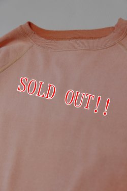画像2: [2025年限定]「FULLCOUNT」Fading Raglan Sleeve Sweatshirt フルカウント フェーディング ラグランスリーブ スウェット ダメージ加工 3769 [ピンク]