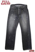 「FULLCOUNT」STRAIGHT BLACK DENIM DARTFORD Lot ＃1101BKSSHW 11.5oz フルカウント ストレートデニム スーパースムース ヴィンテージ加工 [フェードブラック]