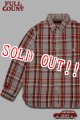 [2025年限定]「FULLCOUNT」Original Cotton Check Flannel Work Shirt Vintage 4094HW フルカウント オリジナル コットンチェック フランネルシャツ ヴィンテージ加工 [フェード / グレー×レッド]