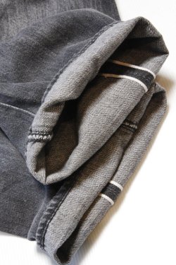 画像8: 「FULLCOUNT」WIDE BLACK DENIM DARTFORD Lot ＃0105BKSSHW 11.5oz フルカウント ワイド ブラックデニム スーパースムース ヴィンテージ加工 [フェードブラック]