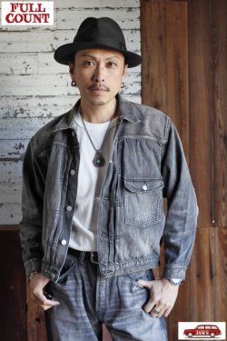 画像13: 「FULLCOUNT」Type 1st BLACK DENIM JACKET DARTFORD Lot ＃2107BKSSHW 11.5oz フルカウント タイプ ファースト デニムジャケット ブラックデニム スーパースムース ヴィンテージ加工 [フェードブラック]