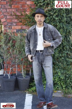 画像13: 「FULLCOUNT」WIDE BLACK DENIM DARTFORD Lot ＃0105BKSSHW 11.5oz フルカウント ワイド ブラックデニム スーパースムース ヴィンテージ加工 [フェードブラック]