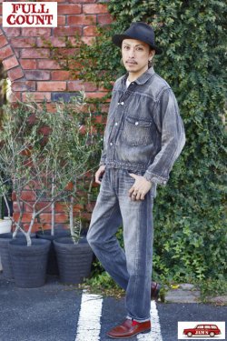画像10: 「FULLCOUNT」WIDE BLACK DENIM DARTFORD Lot ＃0105BKSSHW 11.5oz フルカウント ワイド ブラックデニム スーパースムース ヴィンテージ加工 [フェードブラック]