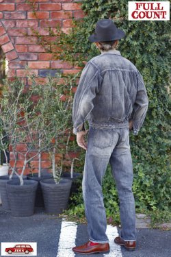 画像11: 「FULLCOUNT」WIDE BLACK DENIM DARTFORD Lot ＃0105BKSSHW 11.5oz フルカウント ワイド ブラックデニム スーパースムース ヴィンテージ加工 [フェードブラック]