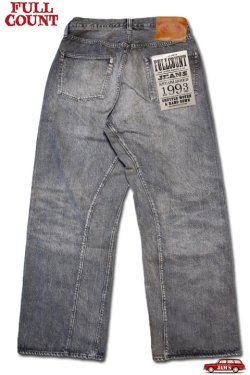 画像1: 「FULLCOUNT」Duke 3 Black Denim Super Wide Lot ＃1137BKHW 13.7oz フルカウント デューク 3 ブラックデニム スーパーワイド ヴィンテージ加工 [フェードブラック]