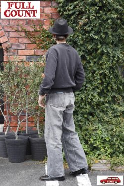 画像11: 「FULLCOUNT」Duke 3 Black Denim Super Wide Lot ＃1137BKHW 13.7oz フルカウント デューク 3 ブラックデニム スーパーワイド ヴィンテージ加工 [フェードブラック]