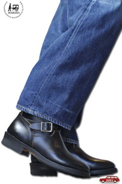 画像13: 「MAKERS」SHORT ENGINEER BOOTS "MARYAN HORSE BUTT" メイカーズ ショートエンジニアブーツ マリヤム ホースバット [ブラック]