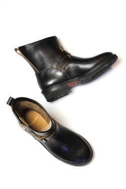 画像2: 「MAKERS」SHORT ENGINEER BOOTS "MARYAN HORSE BUTT" メイカーズ ショートエンジニアブーツ マリヤム ホースバット [ブラック]