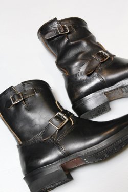 画像15: 「MAKERS」SHORT ENGINEER BOOTS "MARYAN HORSE BUTT" メイカーズ ショートエンジニアブーツ マリヤム ホースバット [ブラック]