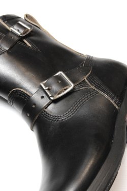 画像4: 「MAKERS」SHORT ENGINEER BOOTS "MARYAN HORSE BUTT" メイカーズ ショートエンジニアブーツ マリヤム ホースバット [ブラック]