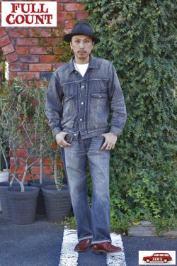 画像9: 「FULLCOUNT」STRAIGHT BLACK DENIM DARTFORD Lot ＃1101BKSSHW 11.5oz フルカウント ストレートデニム スーパースムース ヴィンテージ加工 [フェードブラック]