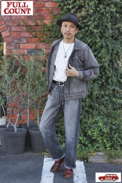 画像13: 「FULLCOUNT」STRAIGHT BLACK DENIM DARTFORD Lot ＃1101BKSSHW 11.5oz フルカウント ストレートデニム スーパースムース ヴィンテージ加工 [フェードブラック]
