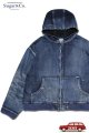 「Sugar & Co.」Denim Windproof Hoodie "Wolers Wash" シュガーアンドカンパニー デニムウィンドプルーフ フーディー ワーカーズウォッシュ SGR-JK27U [フェードインディゴ]