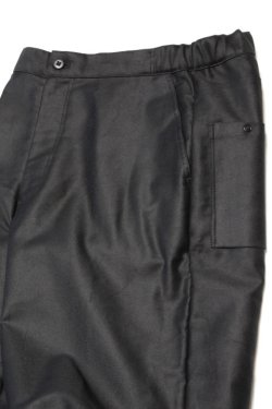 画像3: 「Jackman」OM Baggy Trousers ジャックマン 裏毛モールスキン バギートラウザーズ JM4586「ブラック」