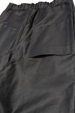 画像5: 「Jackman」OM Baggy Trousers ジャックマン 裏毛モールスキン バギートラウザーズ JM4586「ブラック」