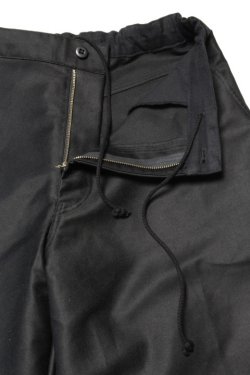 画像2: 「Jackman」OM Baggy Trousers ジャックマン 裏毛モールスキン バギートラウザーズ JM4586「ブラック」
